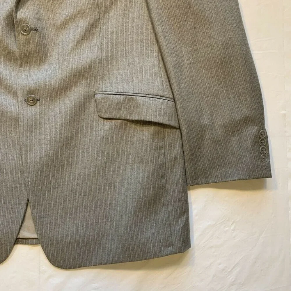 Vintage Calvin Klein 100% Wool Blazer Sport Jacket Coat 2 Button Canada 44L‎ EUC
